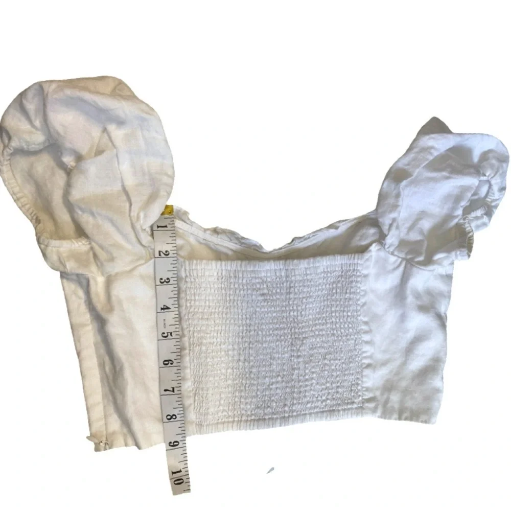 Wilfred Wander Linen Blouse In White Size M - Picture 12 of 12